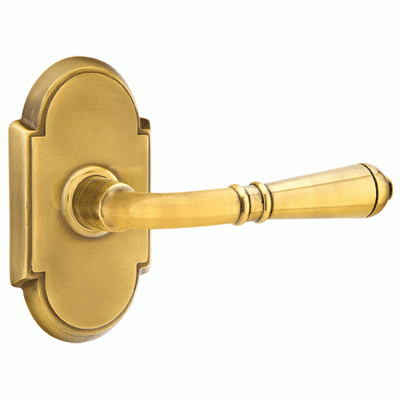 Antique Hardware Emtek Solid Brass Turino Lever With # 8 Rosette (Many Finishes Available) EMTEK LEVER DOOR KNOB