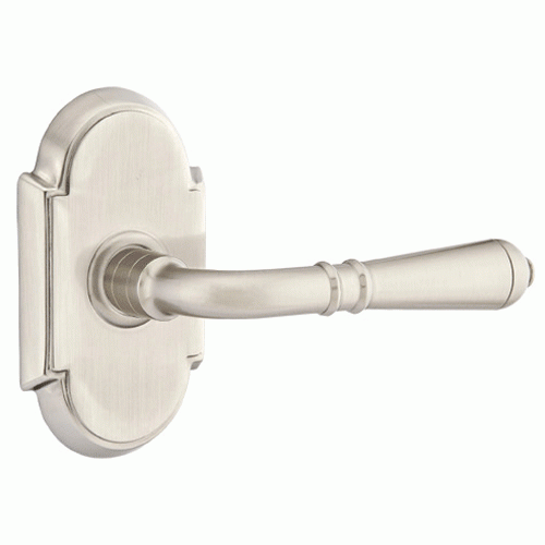 Antique Hardware Emtek Solid Brass Turino Lever With # 8 Rosette (Many Finishes Available) EMTEK LEVER DOOR KNOB