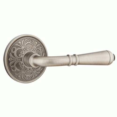 Antique Hardware Emtek Solid Brass Turino Lever With Lancaster Rosette (Many Finishes Available) EMTEK LEVER DOOR KNOB