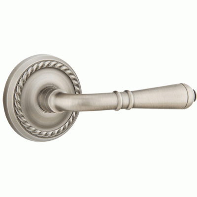 Antique Hardware Emtek Solid Brass Turino Lever With Rope Rosette (Many Finishes Available) EMTEK LEVER DOOR KNOB