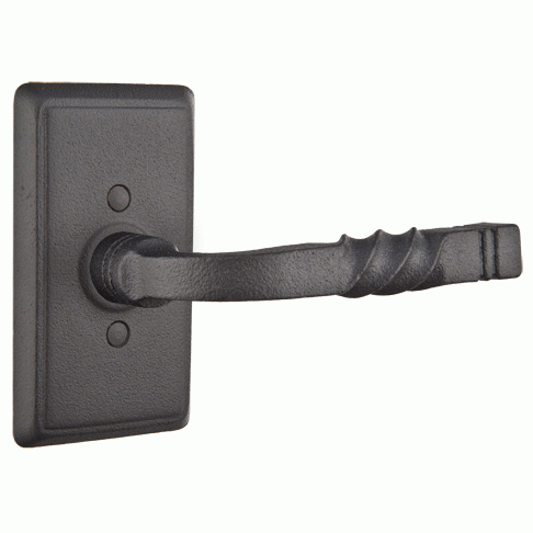 ##Antique Hardware## Emtek Wrought Steel San Carlos Lever with #3 Rectangular Rosette (Several Finish Options)