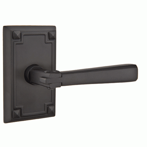 Antique Hardware Arts & Crafts Lever With Rectangular Rosette (Several Finish Options) EMTEK LEVER DOOR KNOB