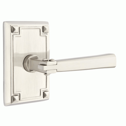 Antique Hardware Arts & Crafts Lever With Rectangular Rosette (Several Finish Options) EMTEK LEVER DOOR KNOB