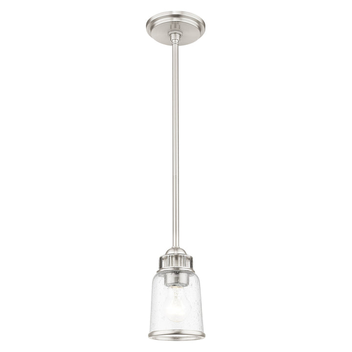##Antique Hardware## 1 Light Brushed Nickel Single Pendant