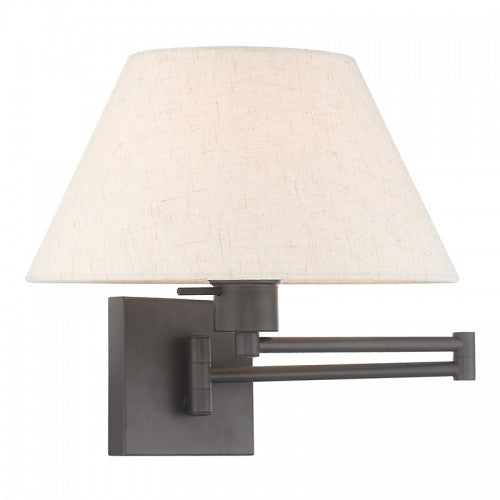 ##Antique Hardware## 1 Light Bronze Swing Arm Wall Lamp