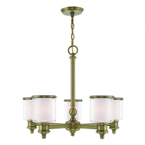 Antique Hardware 5 Light Antique Brass Chandelier Chandelier