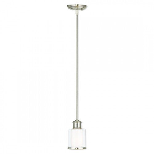 Antique Hardware 1 Light Brushed Nickel Single Pendant Pendant