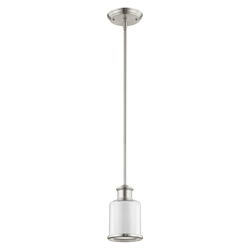 ##Antique Hardware## 1 Light Brushed Nickel Single Pendant
