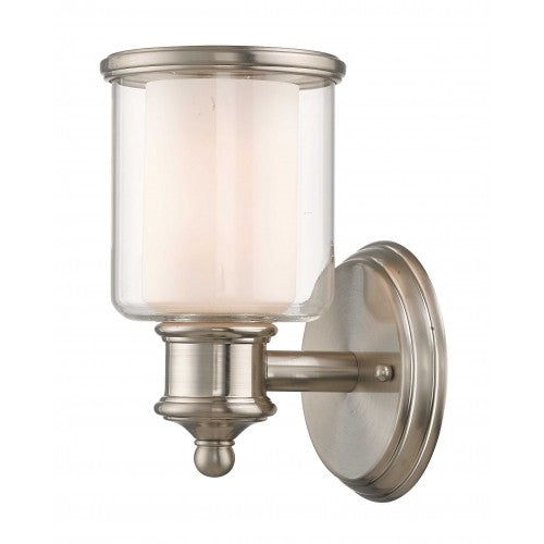 ##Antique Hardware## 1 Light Brushed Nickel Wall Sconce