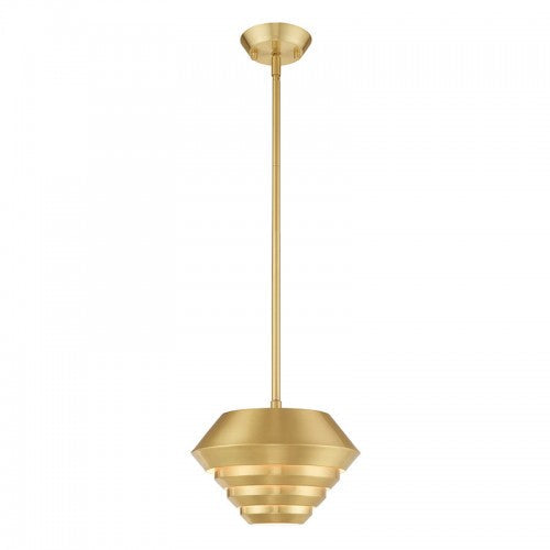 Antique Hardware 1 Light Satin Brass Single Pendant Pendant