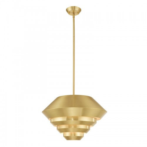 Antique Hardware 1 Light Satin Brass Single Pendant Pendant