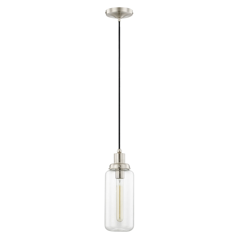 ##Antique Hardware## 1 Light Brushed Nickel Single Pendant