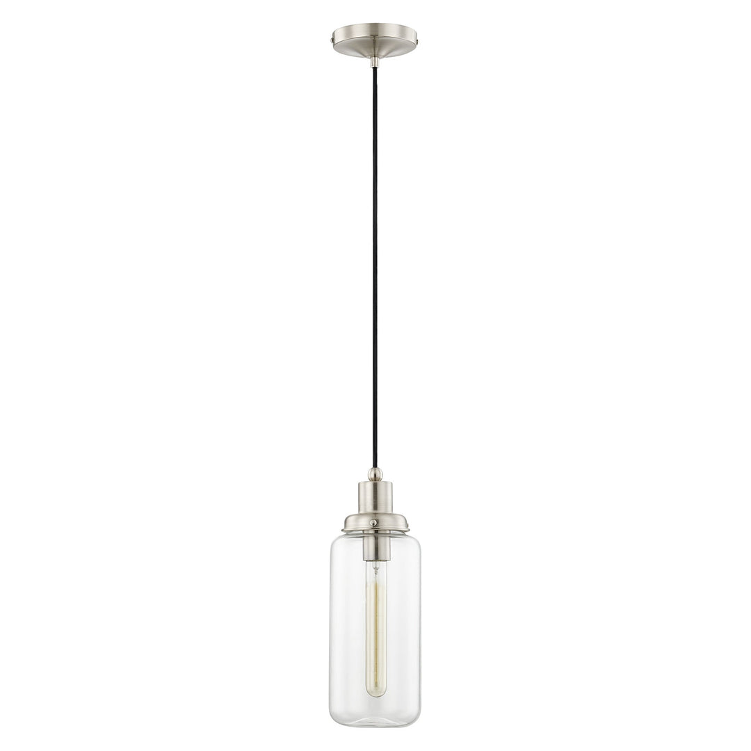 ##Antique Hardware## 1 Light Brushed Nickel Single Pendant