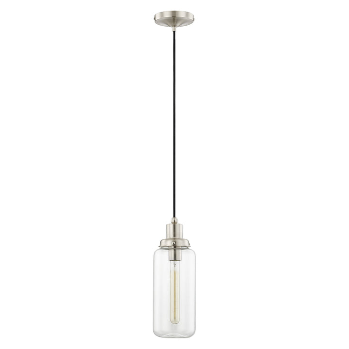 ##Antique Hardware## 1 Light Brushed Nickel Single Pendant