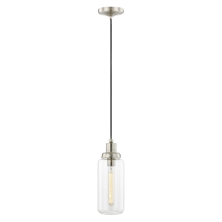 ##Antique Hardware## 1 Light Brushed Nickel Single Pendant