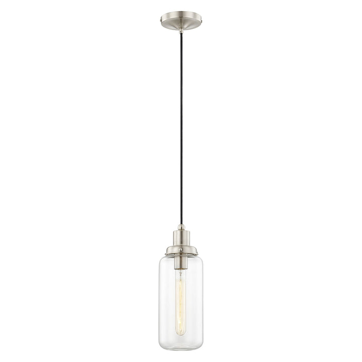 ##Antique Hardware## 1 Light Brushed Nickel Single Pendant