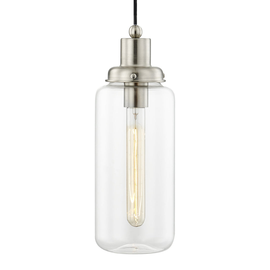 ##Antique Hardware## 1 Light Brushed Nickel Single Pendant