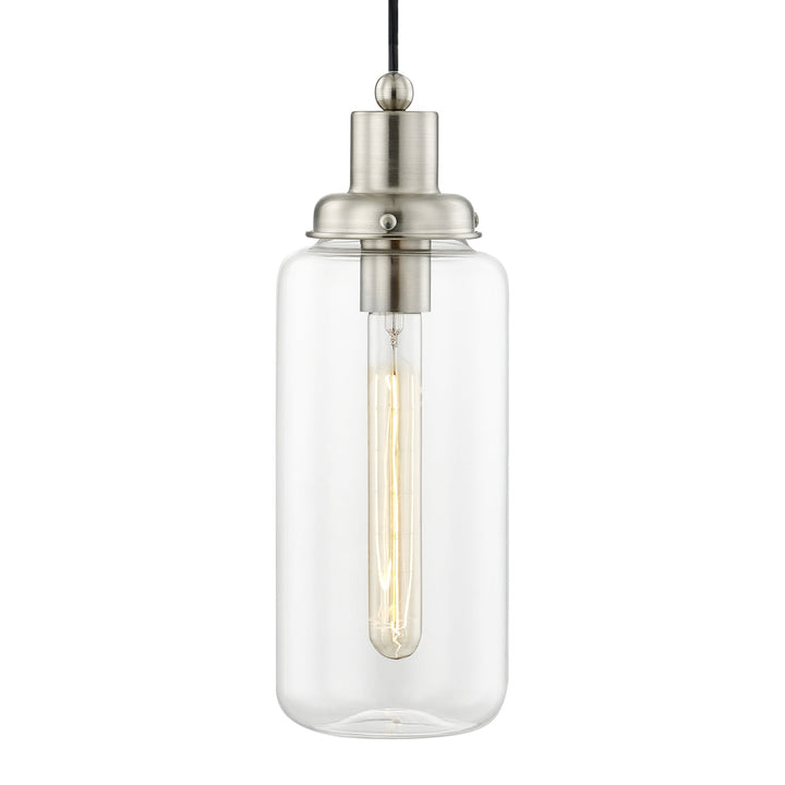 ##Antique Hardware## 1 Light Brushed Nickel Single Pendant