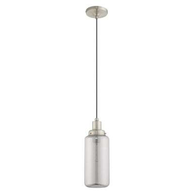 Antique Hardware 1 Light Brushed Nickel Single Pendant Pendant