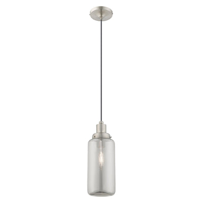 Antique Hardware 1 Light Brushed Nickel Single Pendant Pendant