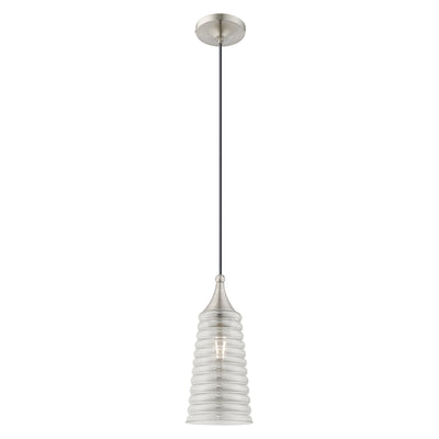 Antique Hardware 1 Light Brushed Nickel Single Pendant Pendant