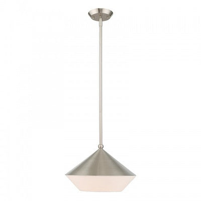 Antique Hardware 1 Light Brushed Nickel Single Pendant Pendant