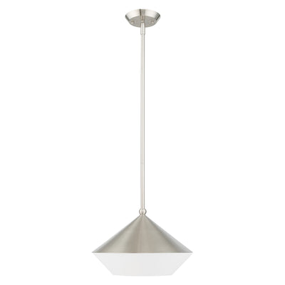 Antique Hardware 1 Light Brushed Nickel Single Pendant Pendant