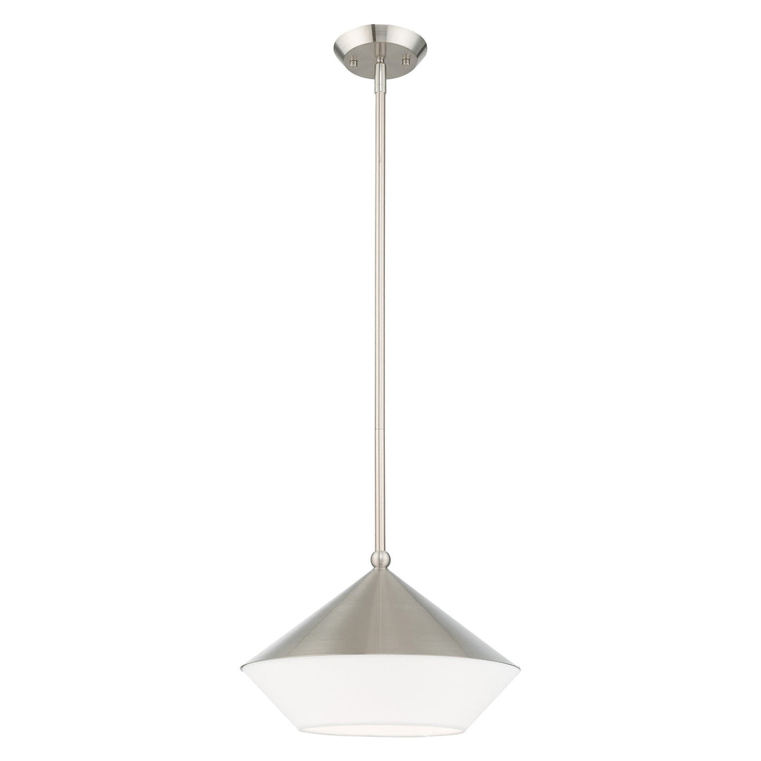 ##Antique Hardware## 1 Light Brushed Nickel Single Pendant