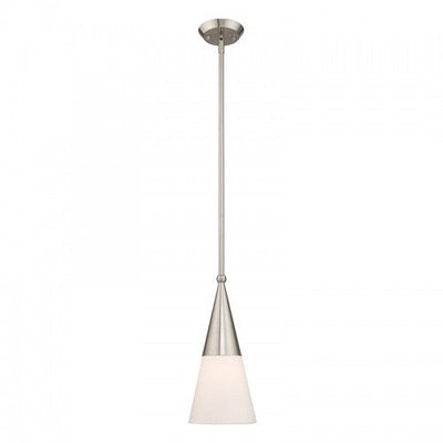 Antique Hardware 1 Light Brushed Nickel Single Pendant Pendant