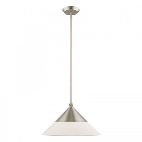 Antique Hardware 1 Light Brushed Nickel Single Pendant Pendant