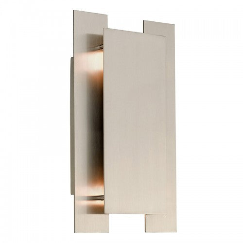 ##Antique Hardware## 2 Light Brushed Nickel ADA Wall Sconce