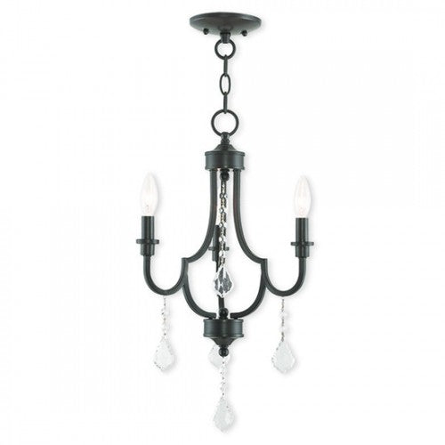 ##Antique Hardware## 3 Light English Bronze Chandelier