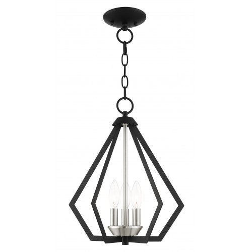 ##Antique Hardware## 3 Light Black Chandelier