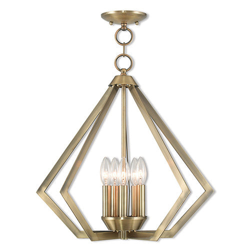 ##Antique Hardware## 5 Light Antique Brass Chandelier