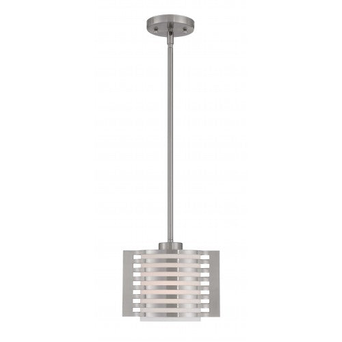 ##Antique Hardware## 1 Light Brushed Nickel Single Pendant