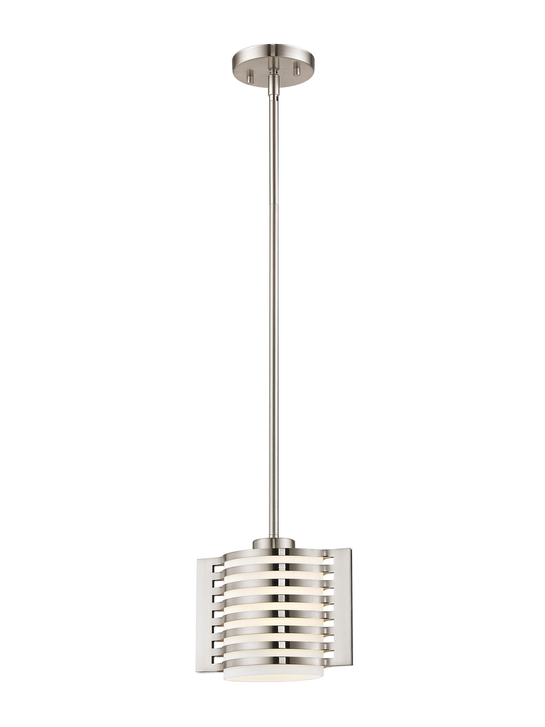 ##Antique Hardware## 1 Light Brushed Nickel Single Pendant