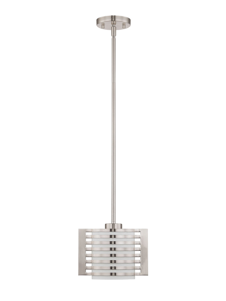 ##Antique Hardware## 1 Light Brushed Nickel Single Pendant