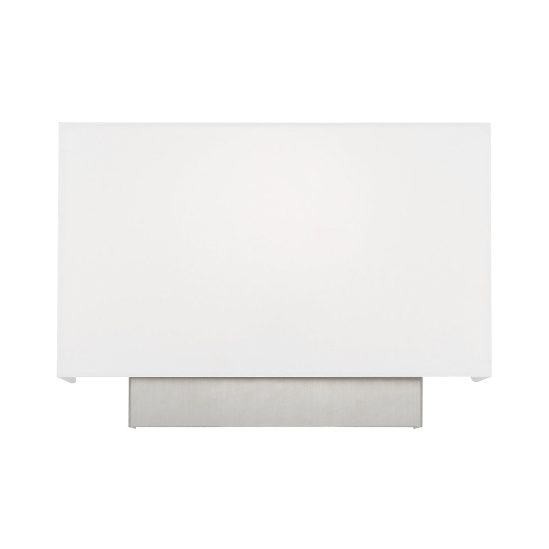 ##Antique Hardware## 1 Light Brushed Nickel ADA Wall Sconce