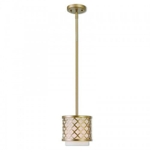 ##Antique Hardware## 1 Light Soft Gold Single Pendant