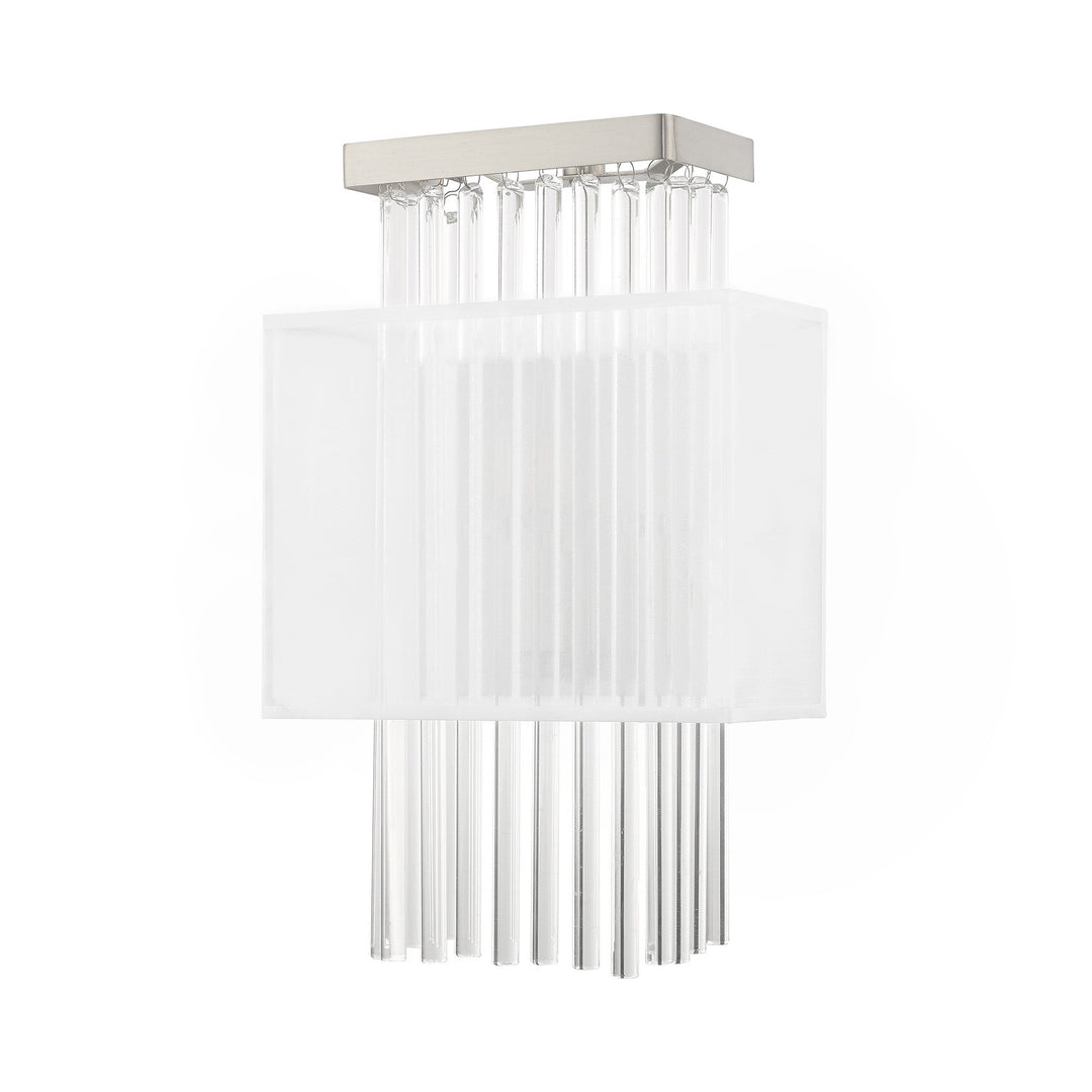 Antique Hardware 1 Light Brushed Nickel ADA Wall Sconce Wall Sconce