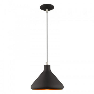 Antique Hardware 1 Light Black Single Pendant Pendant