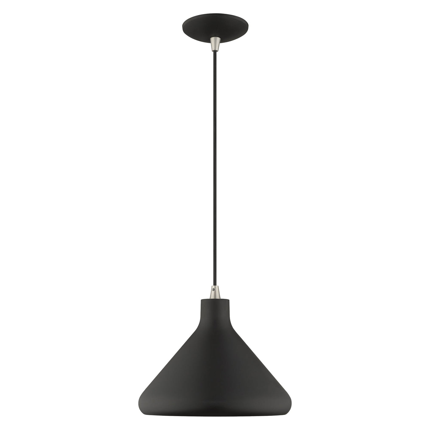 Antique Hardware 1 Light Black Single Pendant Pendant