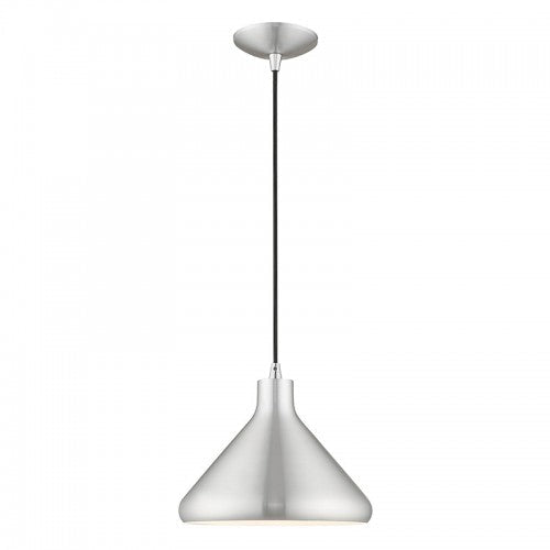 ##Antique Hardware## 1 Light Brushed Aluminum Single Pendant