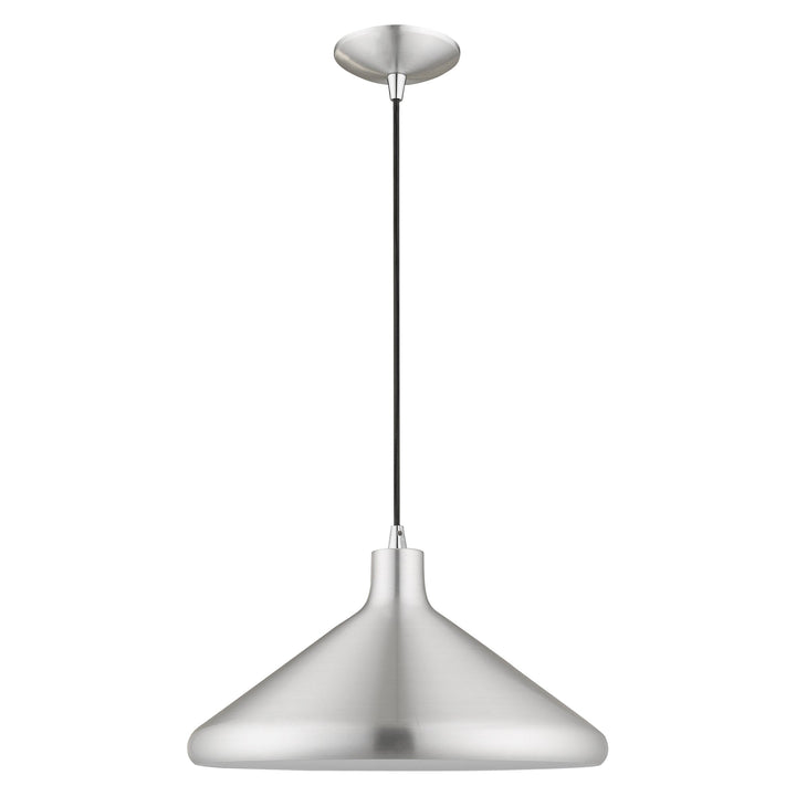 ##Antique Hardware## 1 Light Brushed Aluminum Single Pendant