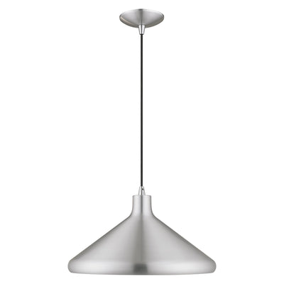 Antique Hardware 1 Light Brushed Aluminum Single Pendant Pendant