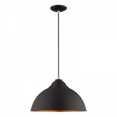 Antique Hardware 1 Light Black Single Pendant Pendant