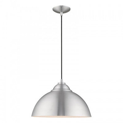 Antique Hardware 1 Light Brushed Aluminum Single Pendant Pendant