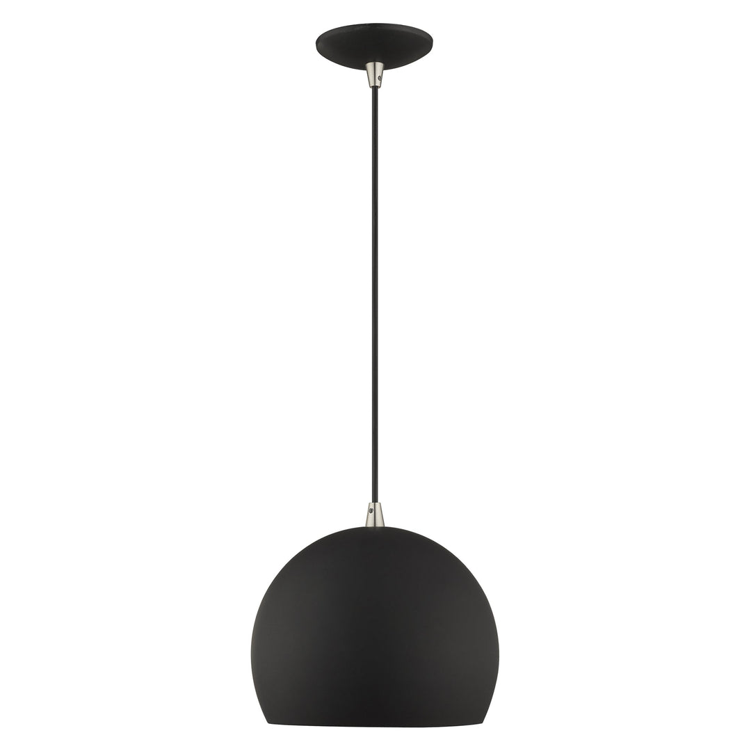 ##Antique Hardware## 1 Light Black Single Pendant