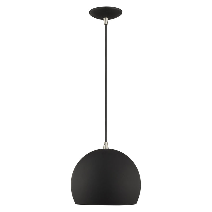 ##Antique Hardware## 1 Light Black Single Pendant