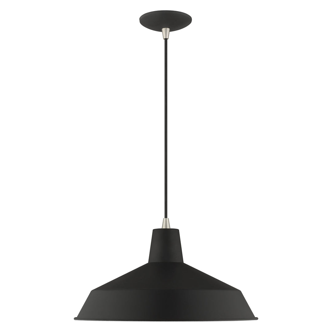 ##Antique Hardware## 1 Light Black Single Pendant